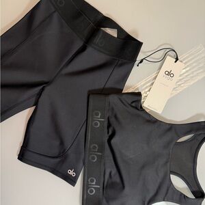 ALO Yoga Jet Black Activewear Set